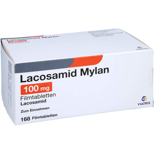 Lacosamid Mylan 100 mg Filmtabletten, 168 Stk., Viatris Healthcare GmbH Lacosamid Mylan 100 mg Filmtabletten, 168 Stk., Viatris Healthcare GmbH