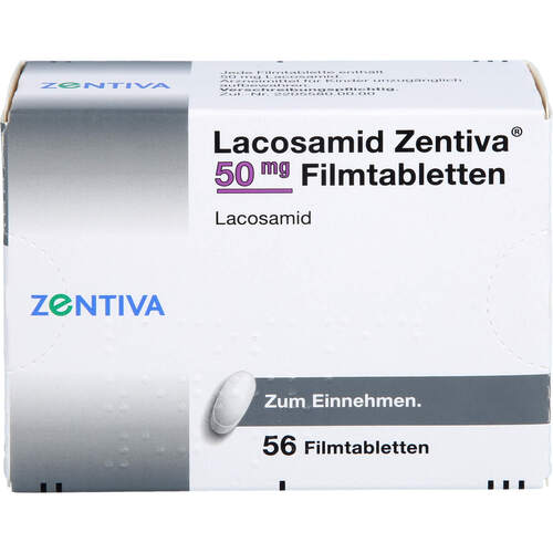 Lacosamid Zentiva 50 mg Filmtabletten, 56 Stk., Zentiva Pharma GmbH