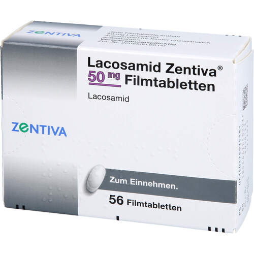 Lacosamid Zentiva 50 mg Filmtabletten, 56 Stk., Zentiva Pharma GmbH