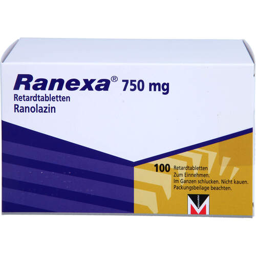 Ranexa 750 mg Retardtabletten, 100 Stk., Axicorp Pharma GmbH