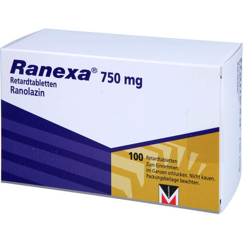 Ranexa 750 mg Retardtabletten, 100 Stk., Axicorp Pharma GmbH