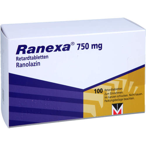 Ranexa 750 mg Retardtabletten, 100 Stk., Axicorp Pharma GmbH