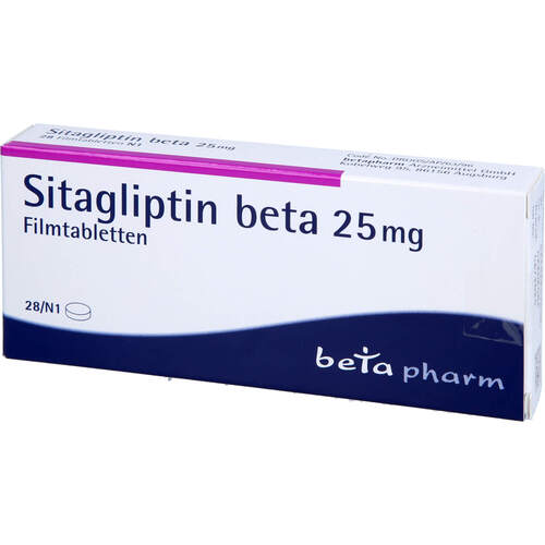 Sitagliptin beta 25 mg Filmtabletten, 28 Stk., betapharm Arzneimittel GmbH
