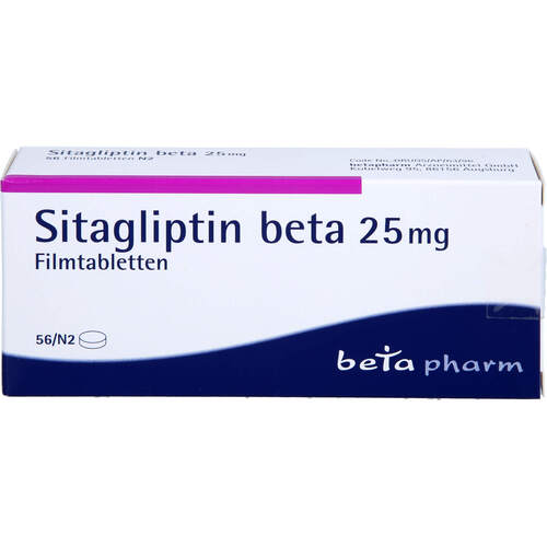 Sitagliptin beta 25 mg Filmtabletten, 56 Stk., betapharm Arzneimittel GmbH