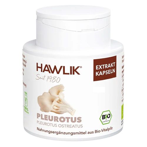 Bio Pleurotus Extrakt Kapseln, 60 Stk., Hawlik Gesundheitsprodukte GmbH