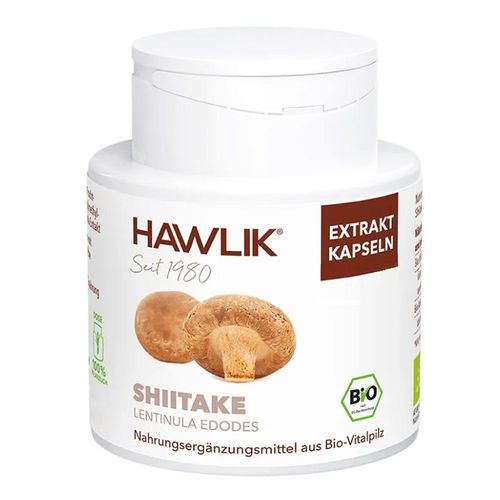 Bio Shiitake Extrakt Kapseln, 240 Stk., Hawlik Gesundheitsprodukte GmbH