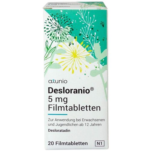 Desloranio 5 mg Filmtabletten, 20 Stk., axunio Pharma GmbH