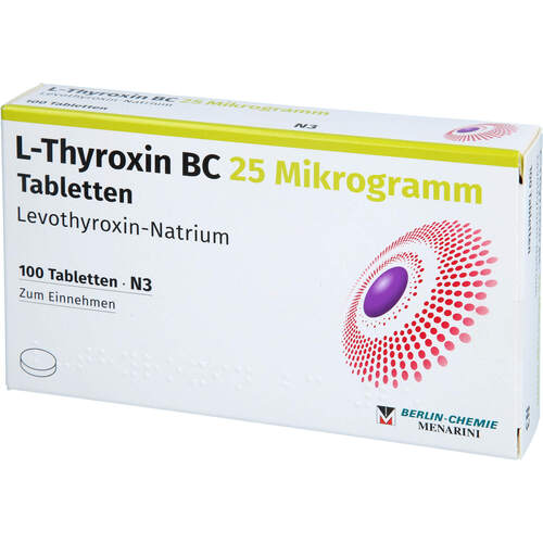 L-Thyroxin BC 25 Mikrogramm, 100 Stk., Berlin-Chemie AG