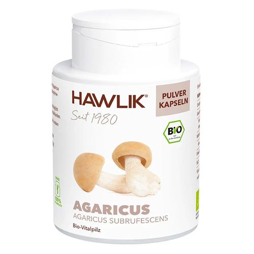 Bio Agaricus Pulver Kapseln, 120 Stk., Hawlik Gesundheitsprodukte GmbH