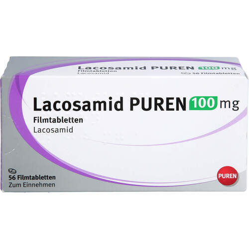 Lacosamid PUREN 100 mg Filmtabletten, 56 Stk., PUREN Pharma GmbH & Co. KG