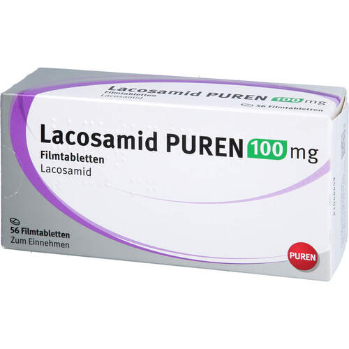Lacosamid PUREN 100 mg Filmtabletten, 56 Stk., PUREN Pharma GmbH & Co. KG
