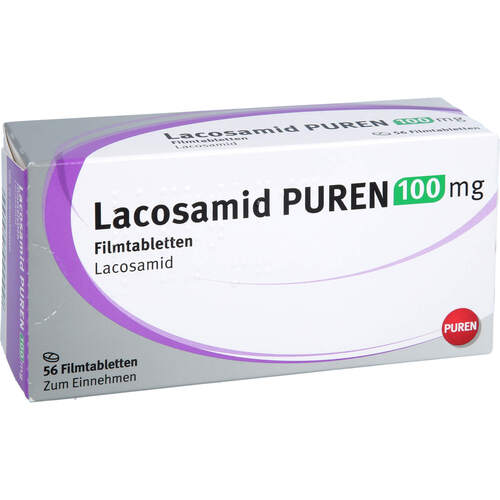 Lacosamid PUREN 100 mg Filmtabletten, 56 Stk., PUREN Pharma GmbH & Co. KG