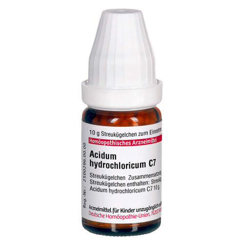 Acidum hydrochloricum C7 Globuli Ind-Fert, 10 g, Dhu-Arzneimittel GmbH & Co. KG