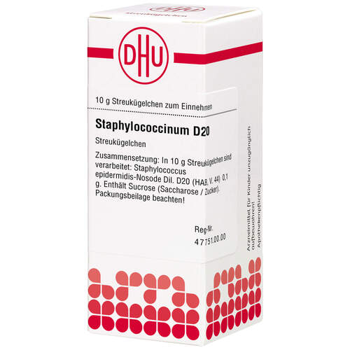Staphylococcinum D20 Globuli Ind-Fert, 10 g, Dhu-Arzneimittel GmbH & Co. KG