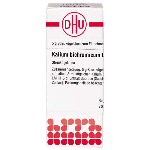 Kalium bichromicum LM III Globuli Ind-Fert, 5 g, Dhu-Arzneimittel GmbH & Co. KG