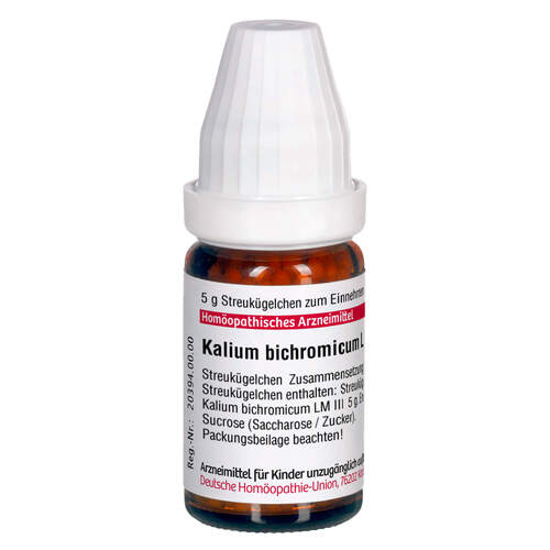 Kalium bichromicum LM III Globuli Ind-Fert, 5 g, Dhu-Arzneimittel GmbH & Co. KG