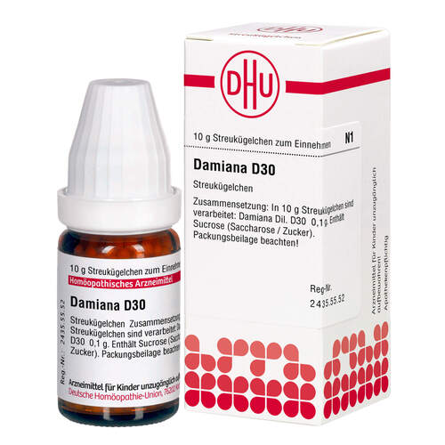 Damiana D30 Globuli Ind-Fert, 10 G, Dhu-Arzneimittel GmbH & Co. KG