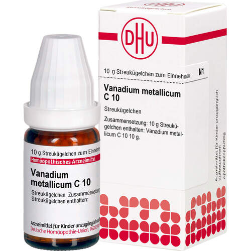 Vanadium metallicum C10 Globuli Ind-Fert, 10 g, Dhu-Arzneimittel GmbH & Co. KG