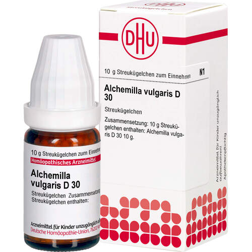 Alchemilla vulgaris D30 Globuli Ind-Fert, 10 g, Dhu-Arzneimittel GmbH & Co. KG