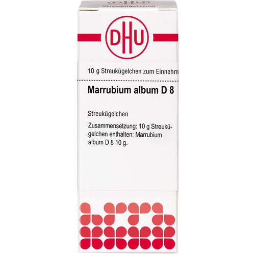 Marrubium album D8 Globuli Ind-Fert, 10 g, Dhu-Arzneimittel GmbH & Co. KG