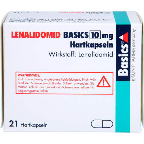 LENALIDOMID BASICS 10 mg Hartkapseln, 21 Stk., Basics GmbH