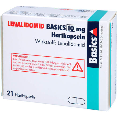 LENALIDOMID BASICS 10 mg Hartkapseln, 21 Stk., Basics GmbH