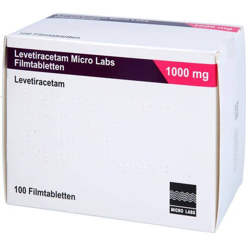 Levetiracetam Micro Labs 1000 mg Filmtabletten, 100 Stk., Micro Labs GmbH