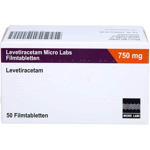 Levetiracetam Micro Labs 750 mg Filmtabletten, 50 ST, Micro Labs GmbH