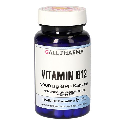 Vitamin B12 5000 ug GPH Kapseln, 90 Stk., Hecht-Pharma GmbH