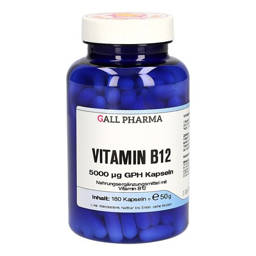 Vitamin B12 5000 ug GPH Kapseln, 180 Stk., Hecht-Pharma GmbH