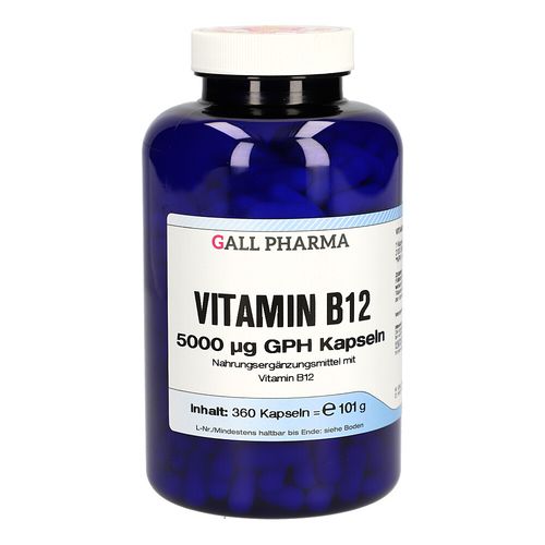 Vitamin B12 5000 ug GPH Kapseln, 360 Stk., Hecht-Pharma GmbH