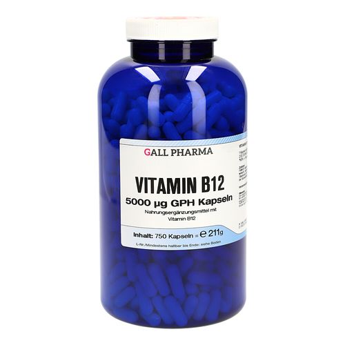 Vitamin B12 5000 ug GPH Kapseln, 750 Stk., Hecht-Pharma GmbH
