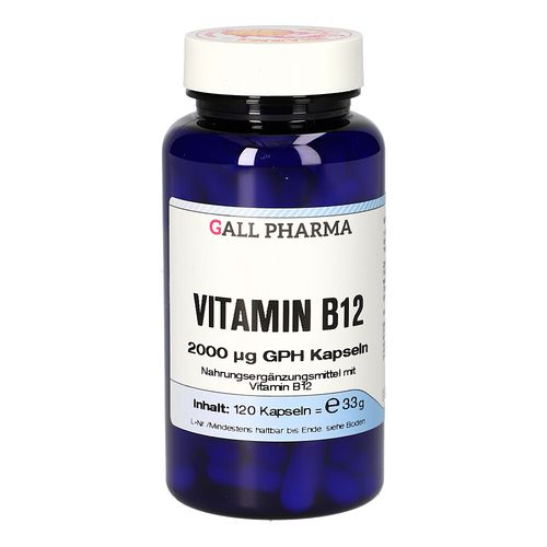 Vitamin B12 2000 ug GPH Kapseln, 120 Stk., Hecht-Pharma GmbH Vitamin B12 2000 ug GPH Kapseln, 120 Stk., Hecht-Pharma GmbH