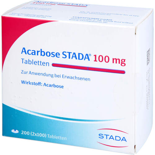 Acarbose STADA 100 mg Tabletten, 200 Stk., STADAPHARM GmbH