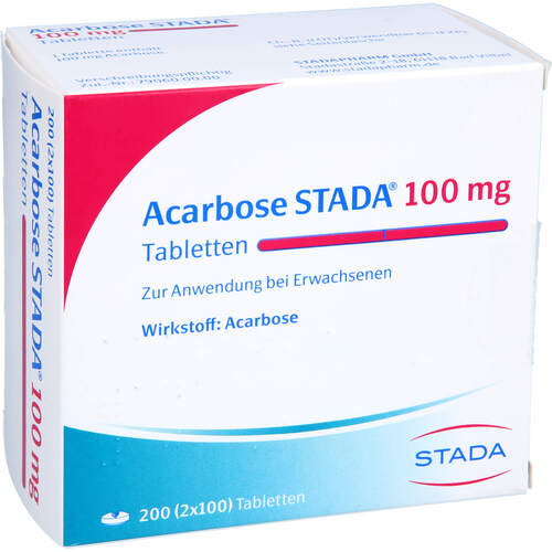 Acarbose STADA 100 mg Tabletten, 200 Stk., STADAPHARM GmbH