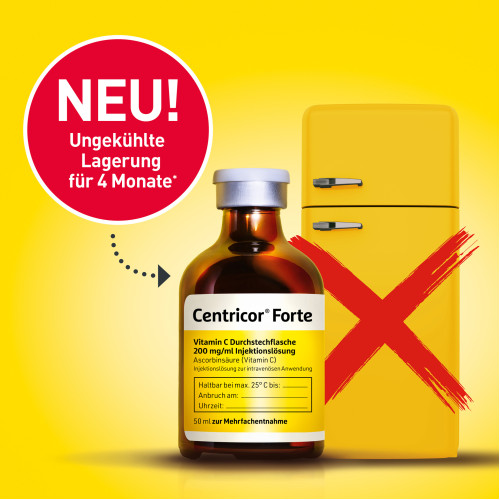 Centricor Forte Vitamin C Dstfl.200mg/ml Inj 50ml, 20x50 ml, W&ouml;rwag Pharma GmbH & Co. KG