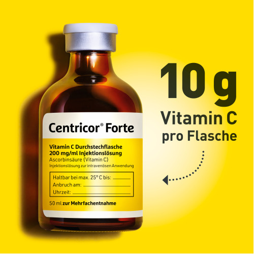 Centricor Forte Vitamin C Dstfl.200mg/ml Inj 50ml, 20x50 ml, W&ouml;rwag Pharma GmbH & Co. KG