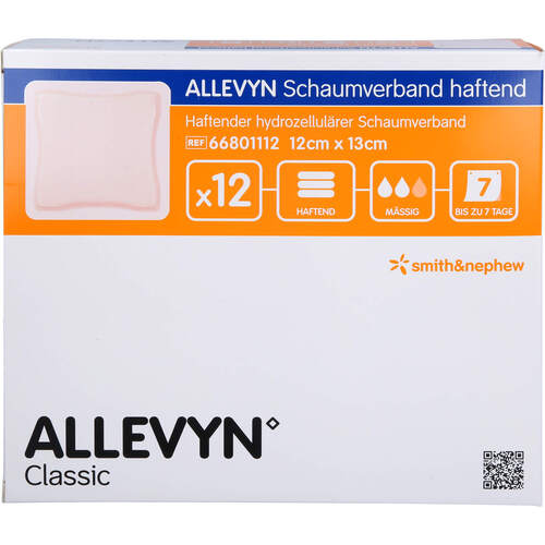 ALLEVYN Schaumverband 12x13 cm haftend, 12 Stk., Acti Medi GmbH