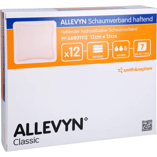 ALLEVYN Schaumverband 12x13 cm haftend, 12 Stk., Acti Medi GmbH