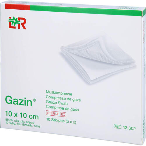 GAZIN Mullkomp.10x10 cm steril 8fach, 5x2 Stk., Acti Medi GmbH