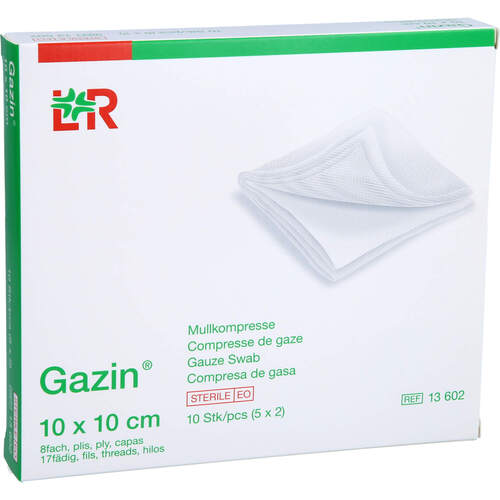 GAZIN Mullkomp.10x10 cm steril 8fach, 5x2 Stk., Acti Medi GmbH