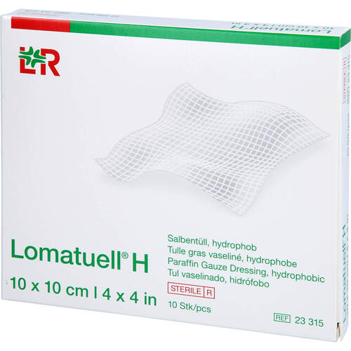 LOMATUELL H Salbentüll 10x10 cm steril, 10 Stk., Acti Medi GmbH