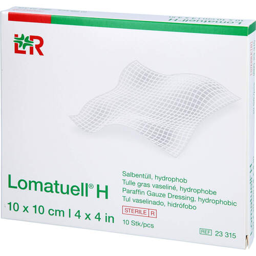 LOMATUELL H Salbentüll 10x10 cm steril, 10 ST, Acti Medi GmbH