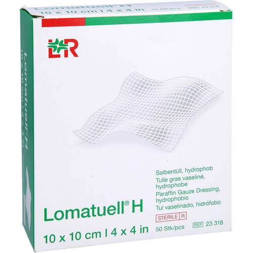 LOMATUELL H Salbentüll 10x10 cm steril, 50 Stk., Acti Medi GmbH