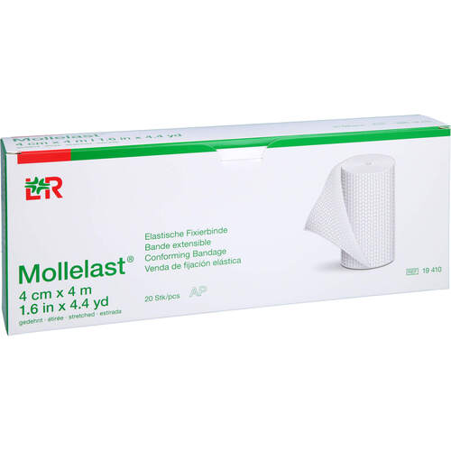 MOLLELAST Binden 4 cmx4 m weiss, 20 Stk., Acti Medi GmbH