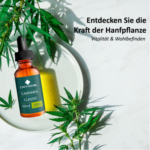 CBD 20% BIO Cannadol Classic Hanfextrakt, 10 ml, Endower GmbH