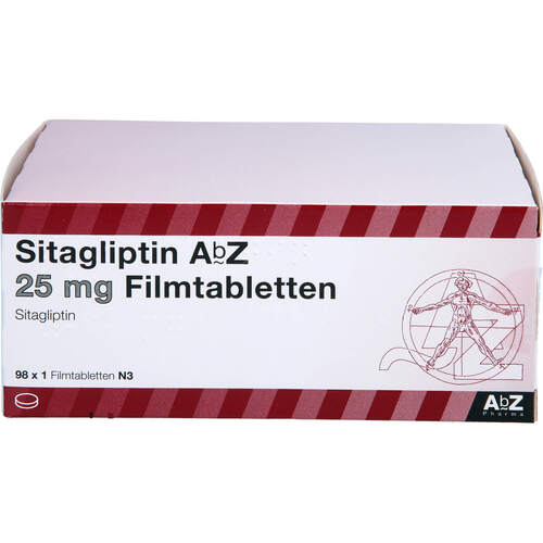 Sitagliptin AbZ 25 mg Filmtabletten, 98 Stk., Abz Pharma GmbH