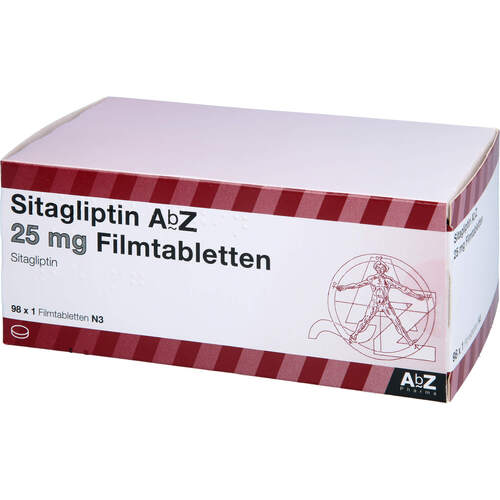 Sitagliptin AbZ 25 mg Filmtabletten, 98 Stk., Abz Pharma GmbH