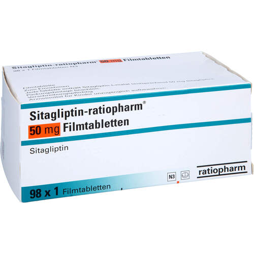 Sitagliptin-ratiopharm 50 mg Filmtabletten, 98 Stk., ratiopharm GmbH