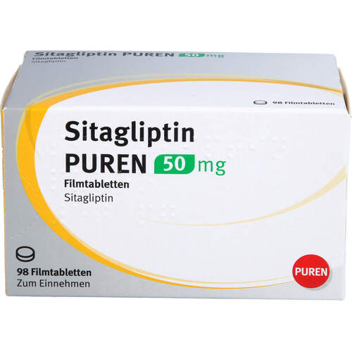 Sitagliptin PUREN 50 mg Filmtabletten, 98 Stk., PUREN Pharma GmbH & Co. KG Sitagliptin PUREN 50 mg Filmtabletten, 98 Stk., PUREN Pharma GmbH & Co. KG